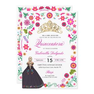 Mexican Otomi Embroidery Quinceañera
