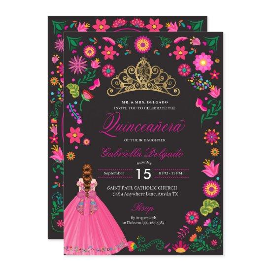 Mexican Otomi Embroidery Quinceañera