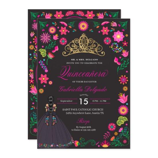 Mexican Otomi Embroidery Quinceañera