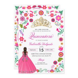 Mexican Otomi Embroidery Quinceañera
