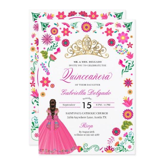 Mexican Otomi Embroidery Quinceañera