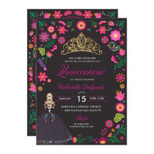 Mexican Otomi Embroidery Quinceañera