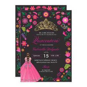 Mexican Otomi Embroidery Quinceañera