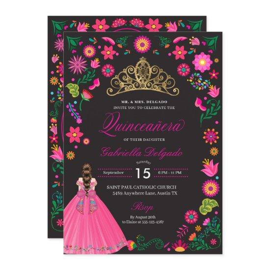 Mexican Otomi Embroidery Quinceañera