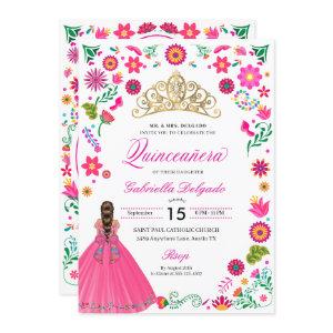 Mexican Otomi Embroidery Quinceañera