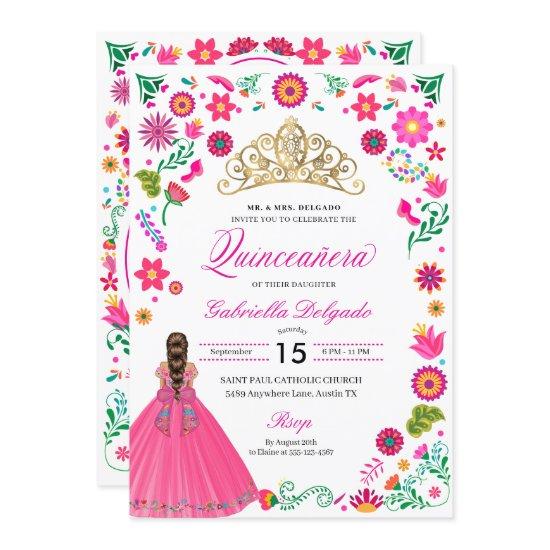 Mexican Otomi Embroidery Quinceañera