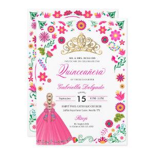 Mexican Otomi Embroidery Quinceañera