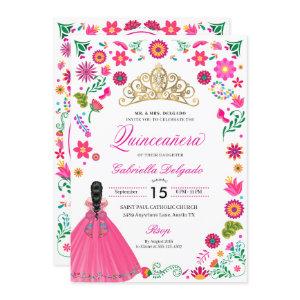 Mexican Otomi Embroidery Quinceañera