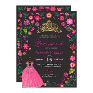 Mexican Otomi Embroidery Quinceañera