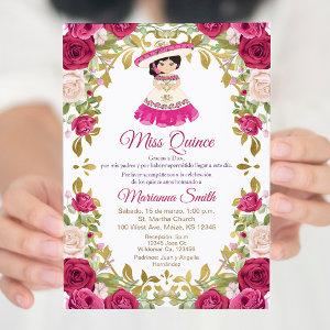 Mexican Pink Roses Flowers Quinceanera