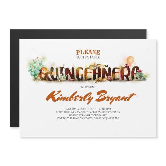 MEXICAN QUINCEANERA 15TH BIRTHDAY MAGNETIC
