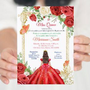Mexican Red Roses  Butterfly Princess Quinceanera