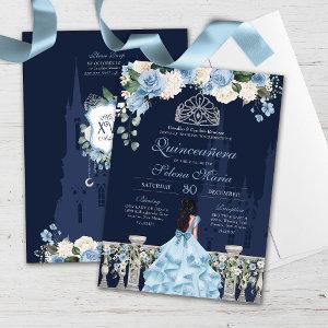 Midnight Blue Cinderella Princess Quinceañera