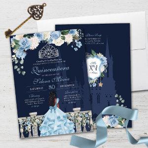 Midnight Blue Cinderella Princess Quinceañera