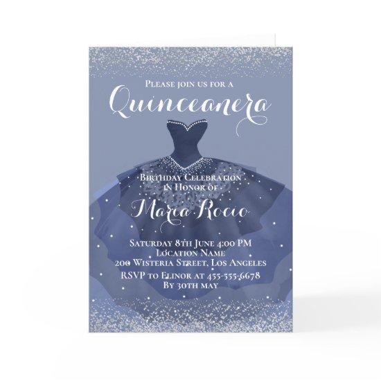 Midnight Blue Theme Holiday Card