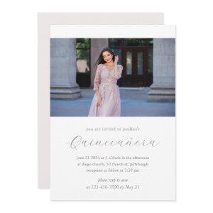Minimal and Modern Quinceañera Photo Blush Pink