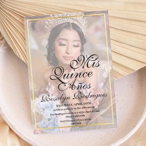 Minimal Elegant Photo Quinceanera Gold