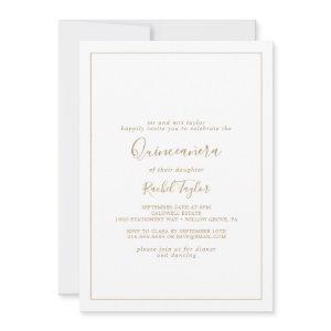 Minimalist Gold Quinceañera