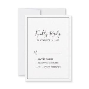 Minimalist Simple RSVP Card