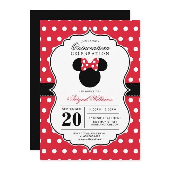 Minnie Mouse | Red & White Polka Dot Quinceañera