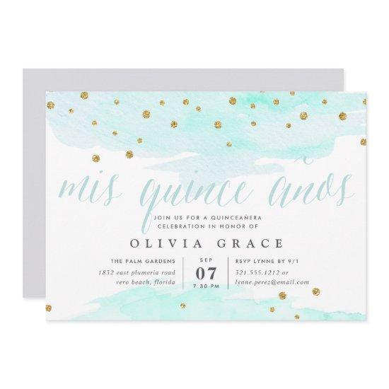 Mint Confetti Pop | Quinceanera