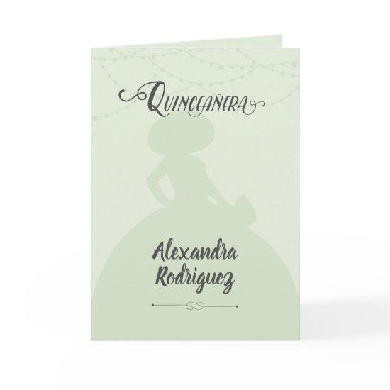Mint Green Charro Silhouette Quinceanera