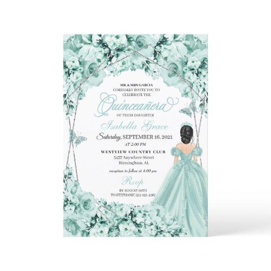 Mint Green Princess Dress Quinceanera