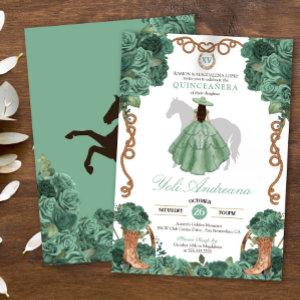 Mint Roses Charro Light Green Vestidos Quinceañera