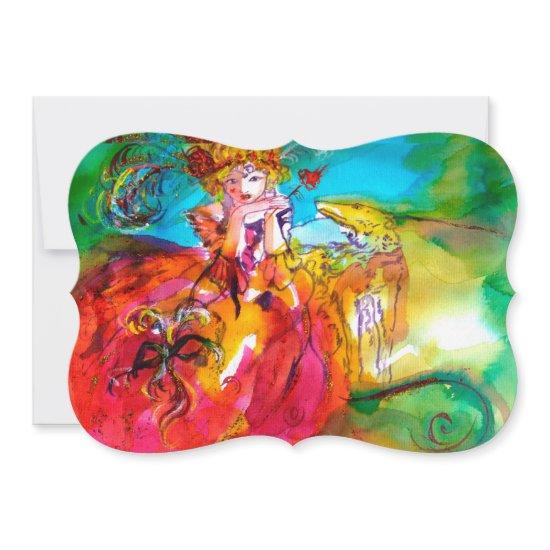 MIRANDOLINA MASQUERADE BALL yellow brown red green