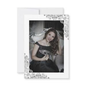 Mis Quince Años Español Efecto Encaje Gris