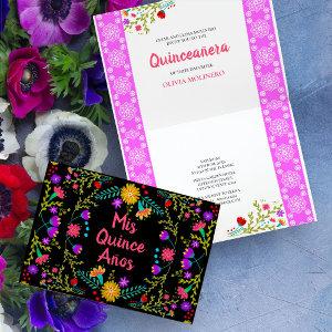 Mis Quince Anos Floral Quinceanera Mexican Fiesta