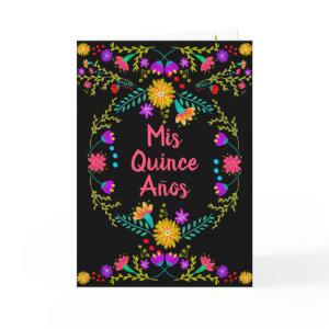 Mis Quince Anos Mexican Fiesta Black Quinceanera