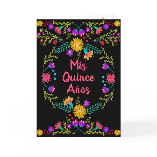 Mis Quince Anos Mexican Fiesta Black Quinceanera