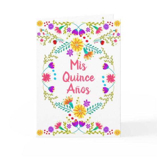 Mis Quince Anos Mexican Fiesta Floral Quinceanera