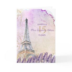 Mis Quince Anos Paris Eiffel Tower Lavender