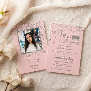 Mis Quince Anos Pink Silver Confetti Spanish Photo