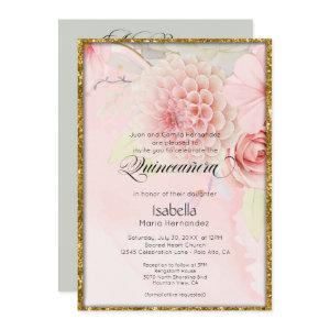 Mis Quince Beautiful Pastel Pink Flowers