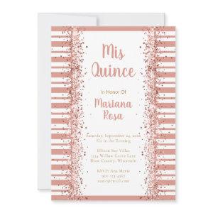 Mis Quince Blush Pink Glitter Quinceañera 15th