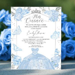 Mis Quince Budget  Dusty Blue Dress