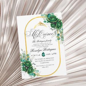 Mis Quince elegant emerald green  15th Birthday