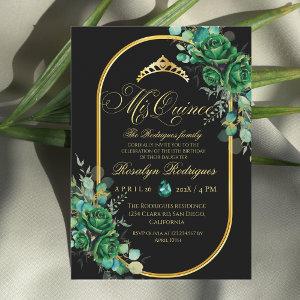 Mis Quince Emerald Green flowers 15th Birthday