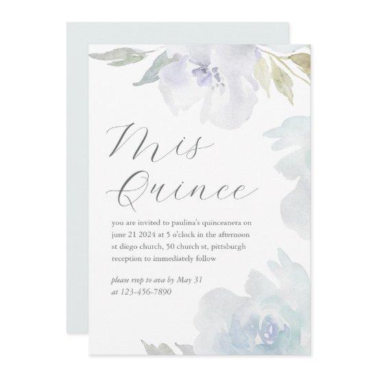 Mis Quince Floral 15 Years Birthday Quinceañera