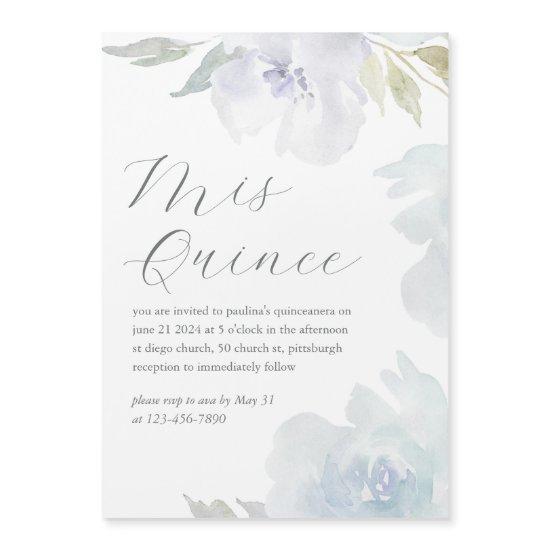 Mis Quince Floral 15 Years Birthday Quinceañera Magnetic