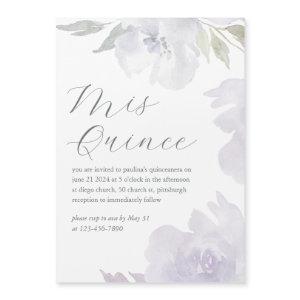 Mis Quince Floral 15 Years Birthday Quinceañera Magnetic