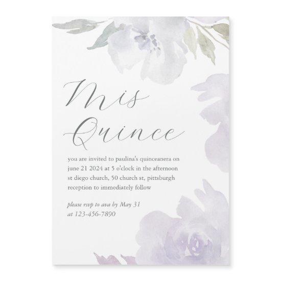 Mis Quince Floral 15 Years Birthday Quinceañera Magnetic