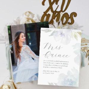 Mis Quince Floral 15th Birthday Quinceañera Photo