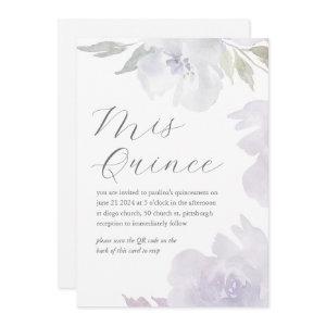 Mis Quince Floral Birthday Quinceañera QR Code