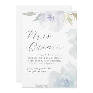 Mis Quince Floral Birthday Quinceañera QR Code