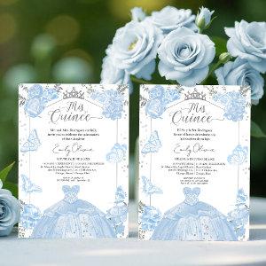 Mis Quince  Bilingual Dusty Blue Dress