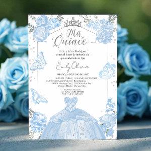 Mis Quince  Spanish Dusty Blue Dress